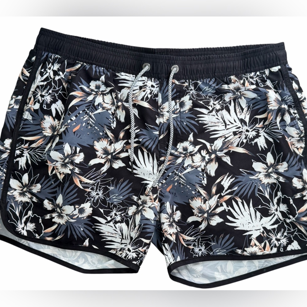 Surf Cuz ladies floral swim trunk bottom shorts size XL
